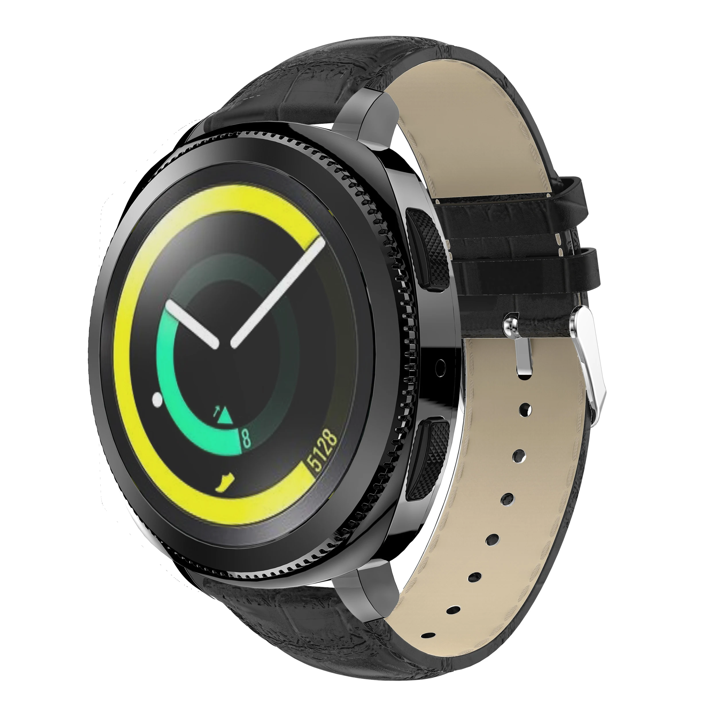 Ремешок кожаный для Samsung Gear Sport/Gear S2 сменный Браслет Galaxy watch Active 42 мм | Электроника