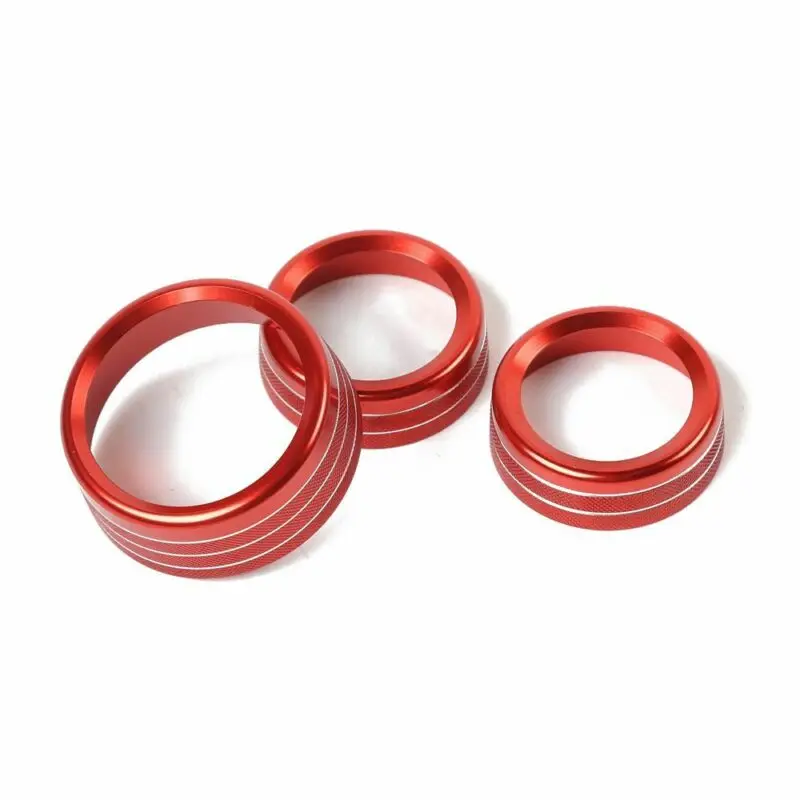 

3Pcs Switch Knob Trim Accessories Auto Car For Dodge Charger 2015-2019 Inner Interior Parts