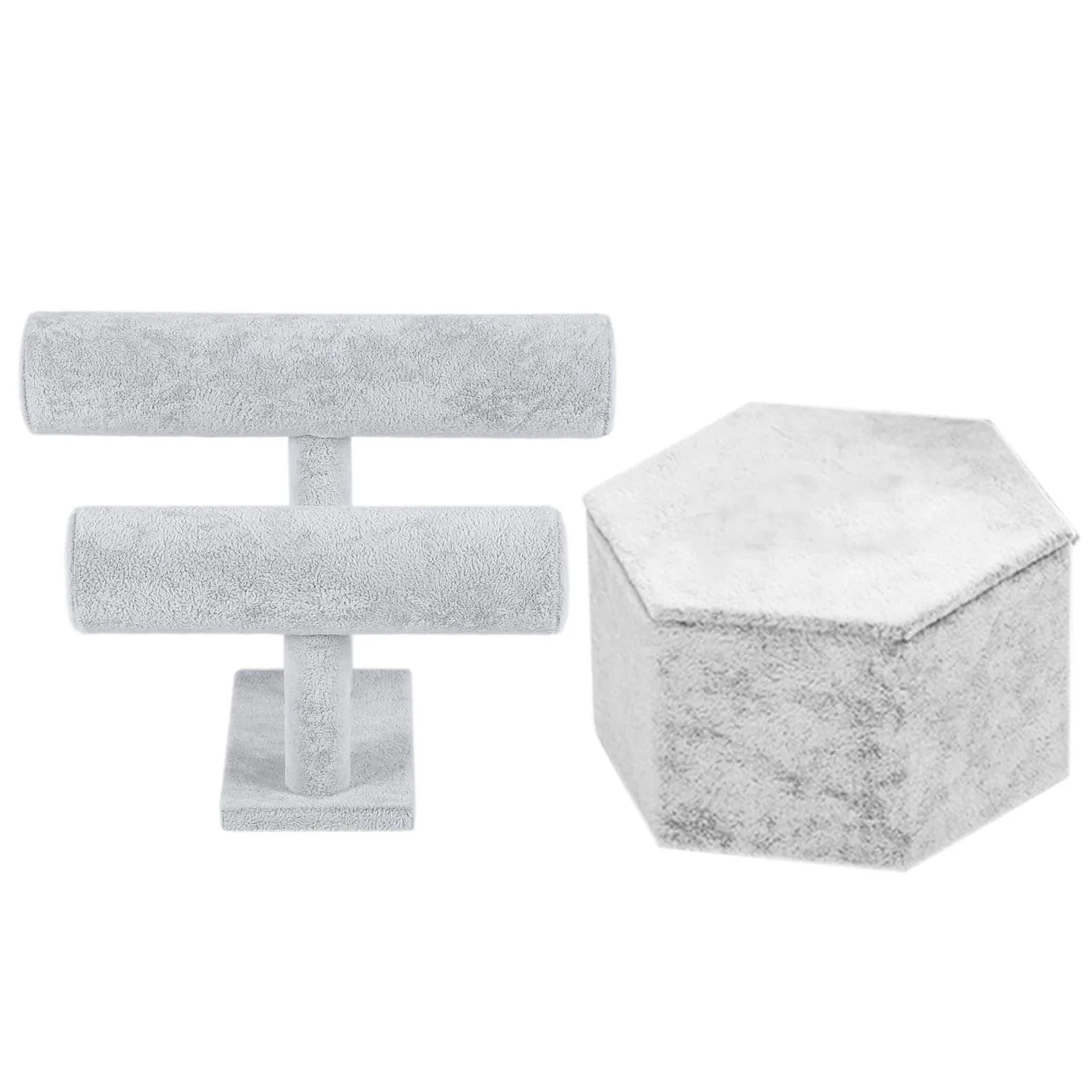 

2PCS Jewelry Display Stand T-Shape Bracelet Holder with Earrings Necklace Display Rack -Medium