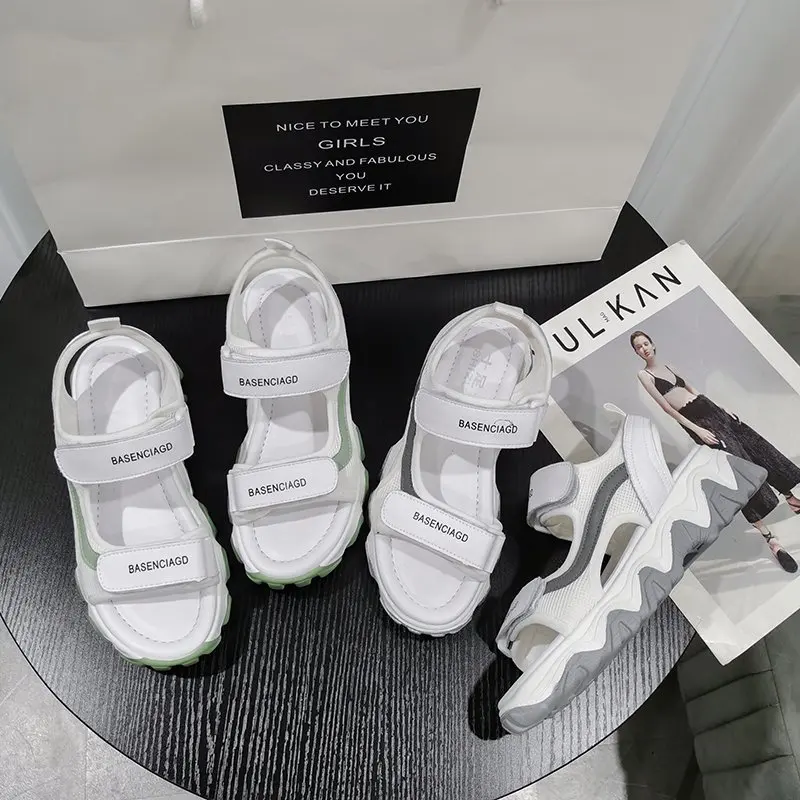 

2021 Summer Chunky Sandals for Women Fashion Platform Sandal Ladies Designers Casual Wedges Sandals Female Brand Sports Sandals