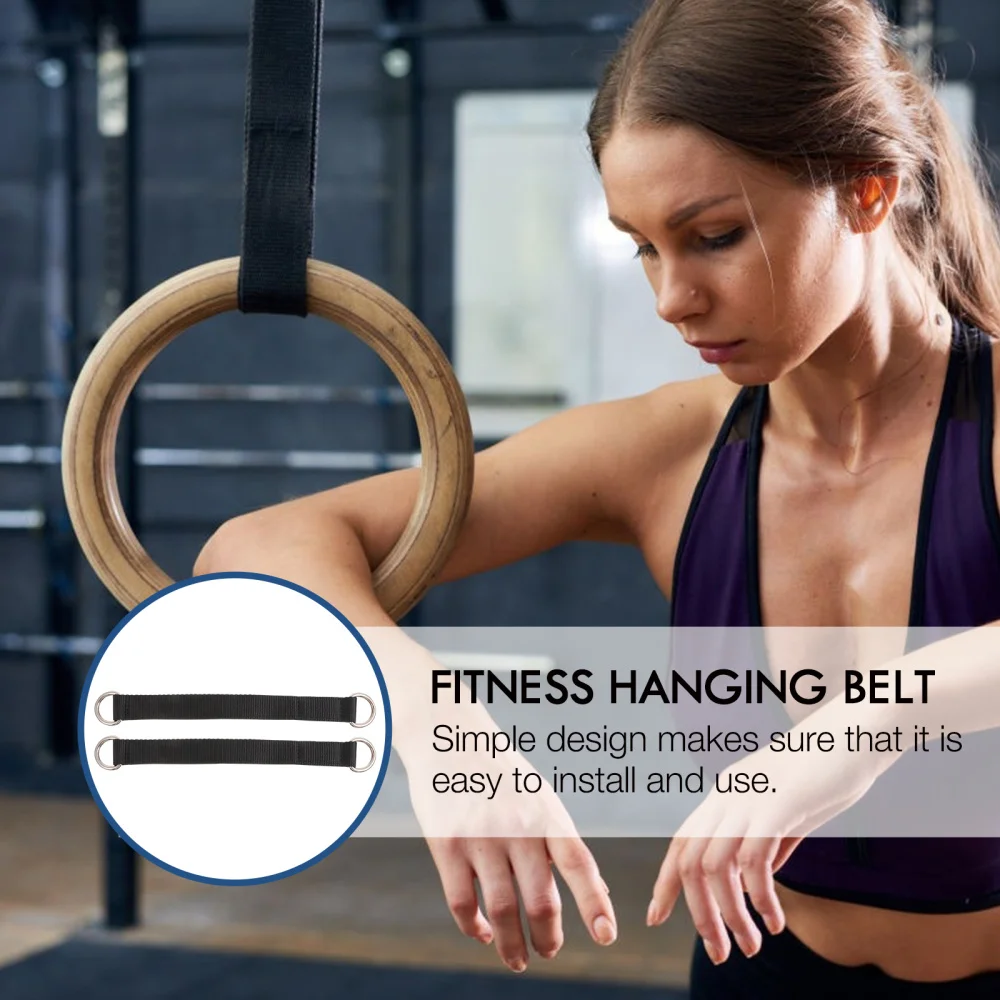

2pcs Fitness Hanging Belt Exercise Grips Gymnastic Ring Belt Training Straps