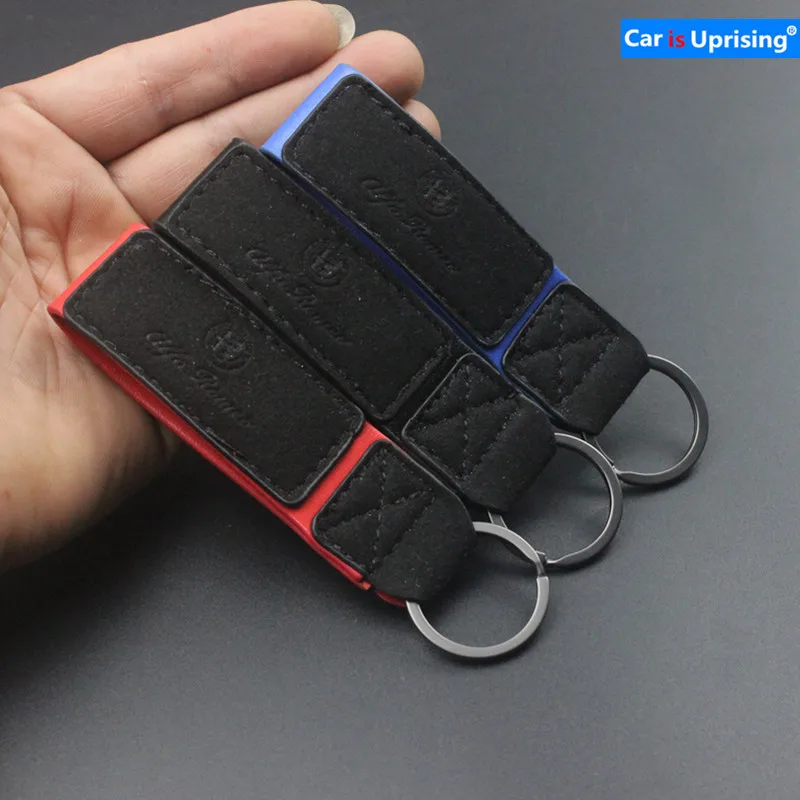 Брелок кожаный для автомобильных ключей 10 шт. Alfa Romeo Giulia Stelvio 156 147 Giulietta Mito Spider GT Abarth