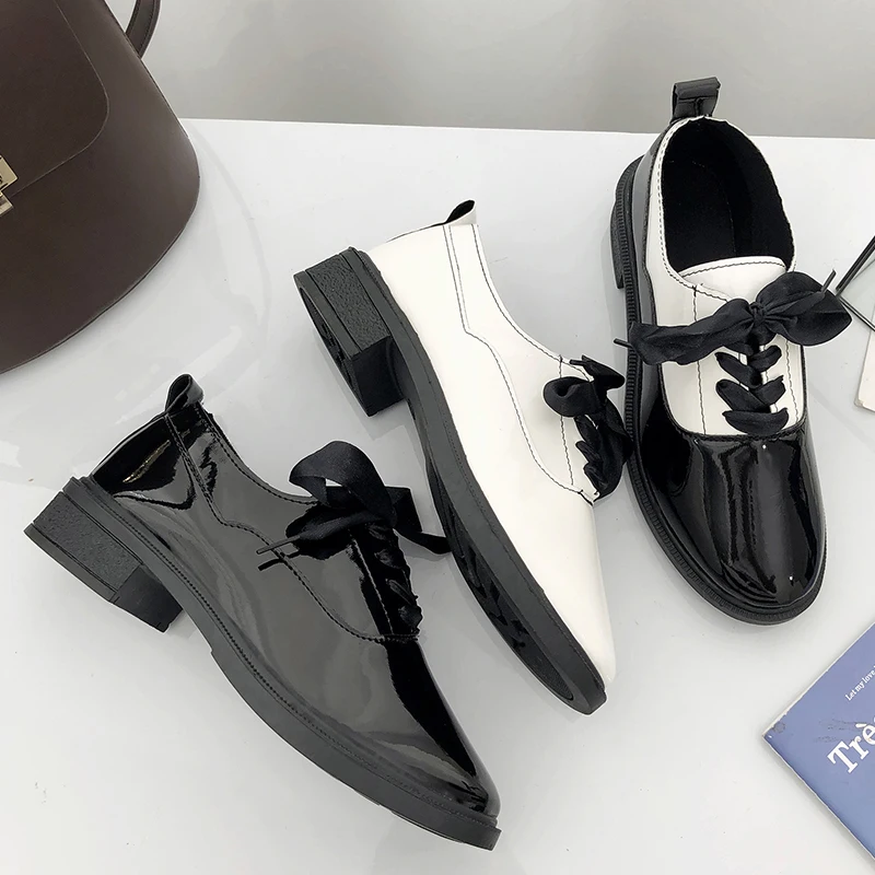 Обувь в ретро-стиле Женская обувь из искусственной кожи женская стильные женские