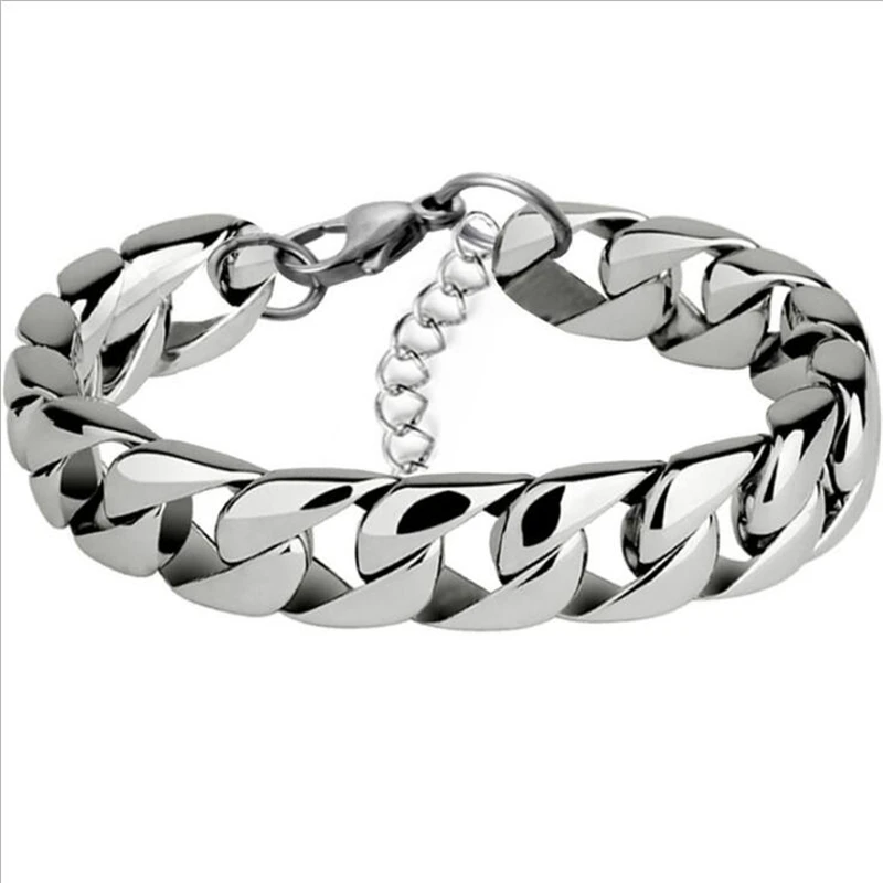 

Мужской титановый браслет из нержавеющей стали в стиле панк