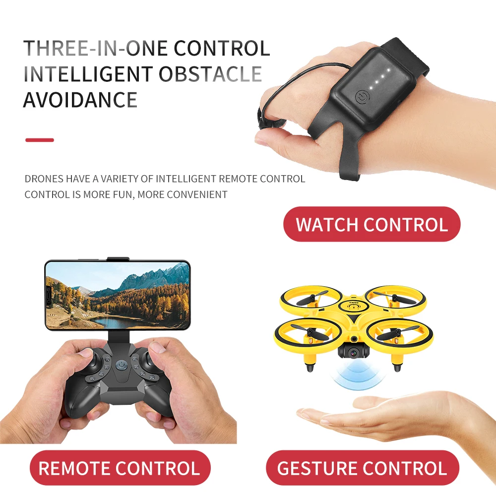 Дрон 3 в 1 камера 720P НЛО WiFi Fpv индукция обход препятствий | Игрушки и хобби