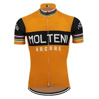 retro molteni cycling jersey team bike jersey breathable short sleeve ropa ciclismo outdoor sports classic cycling clothing