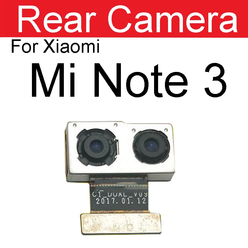 Маленькая и большая фронтальная задняя камера для Xiaomi Mi Note 2 3 Note2 Note3 2015 основная