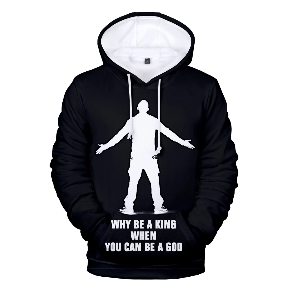 3D printed singer Eminem Hoodies Long Sleeve Sweatshirts Men Women Hoodie Autumn Kids Hooded Fashion boys girls black pullovers