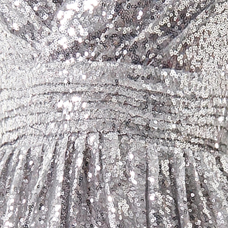 

Formal Party Dress Sequins Deep V-Neck Three Quarter Sleeves A-line Floor-length Plus size Customized Women Evening Dresses A193