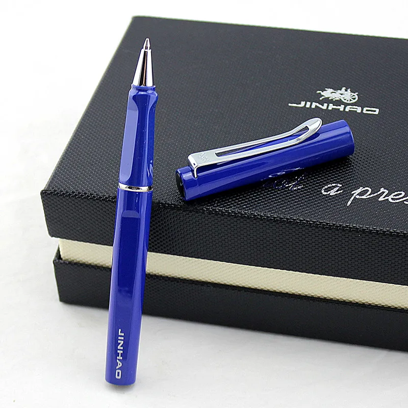 Металлическая шариковая ручка JINHAO новый модный стиль точка 0 7 мм Красивая синяя