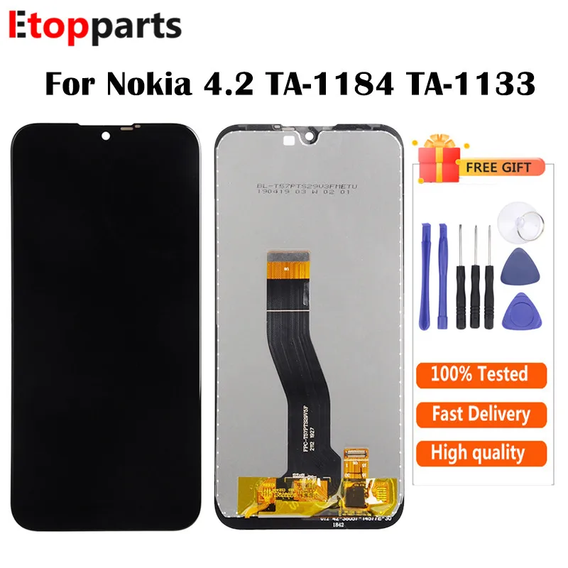 Для Nokia 4 2 LCD для 3 дисплей сенсорный экран дигитайзер стекло сборка Замена