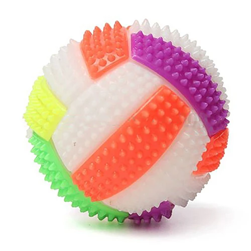 Pelota de erizo de masaje que cambia de Color, juguete para chico de voleibol-1