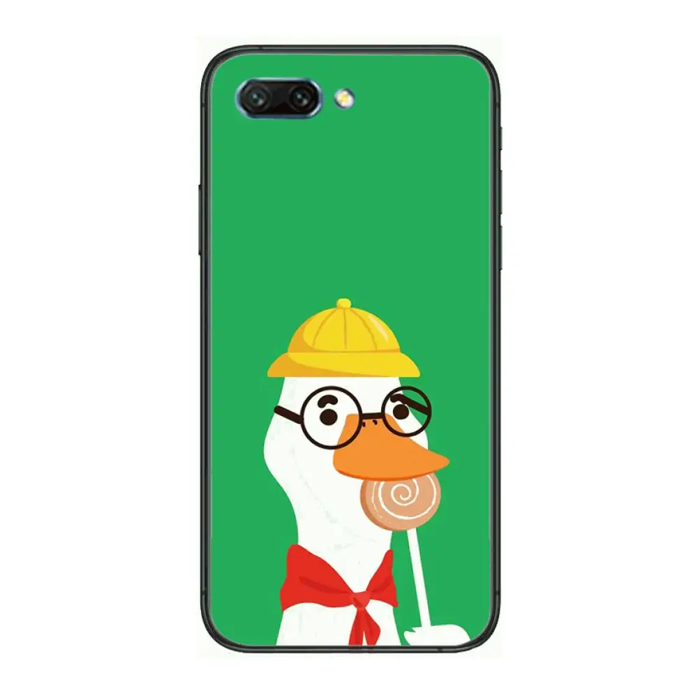 

Lovers cute couple cartoon clear Phone Case For Huawei Honor 10 9 8 7 N Pro Lite A C RU Black Etui Coque Hoesjes comic fashion