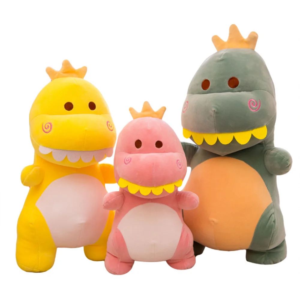 Мягкая мультяшная Подушка динозавра с большими зубьями 23 см Детская кукла