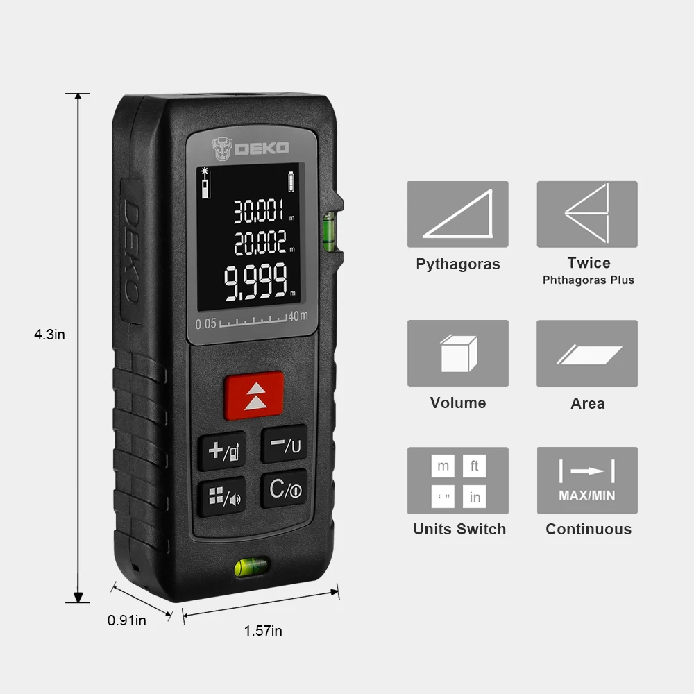 DEKOPRO LRE500 Handheld Laser Rangefinder Digital Distance Meter Electrical Level Tape Misuratore Measurer | Инструменты