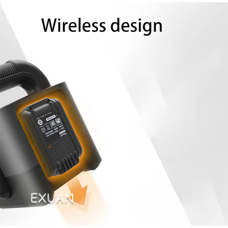Беспроводной автомобильный пылесос/автомобильная мойка с литиевым