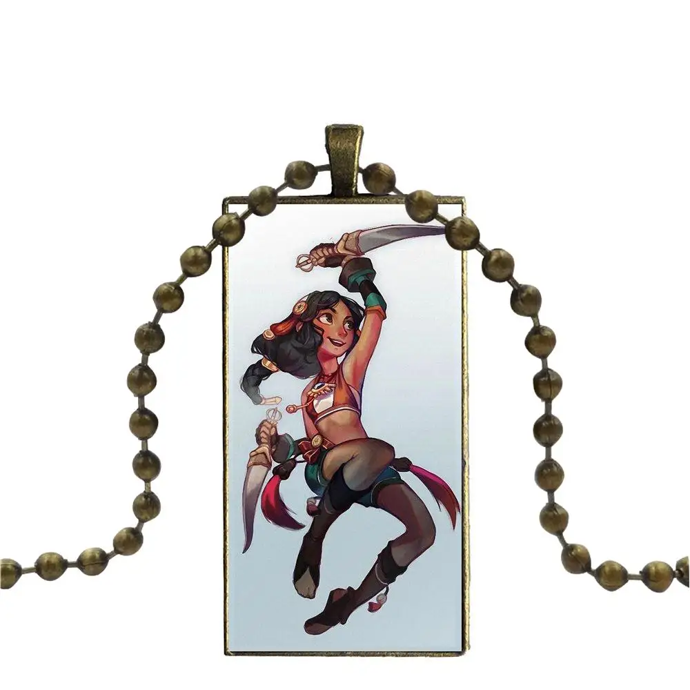 Tumblr танцор для женщин Девушка подарок ожерелье с бронзовым покрытием стекло