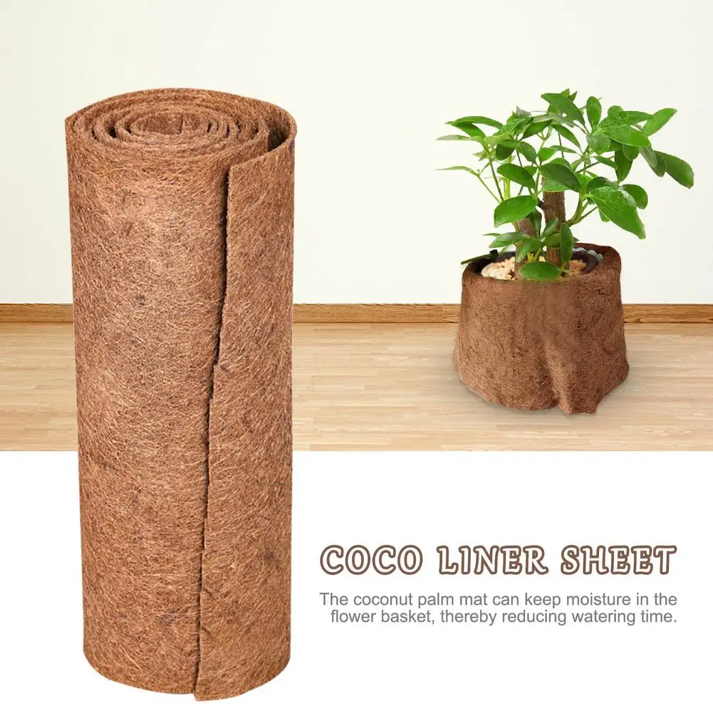 

Natural Coconut Palm Fiber Coco Liner Bulk Roll Mat Carpet Flower Basket Flowerpot Wall Basket Pet Reptile Carpet