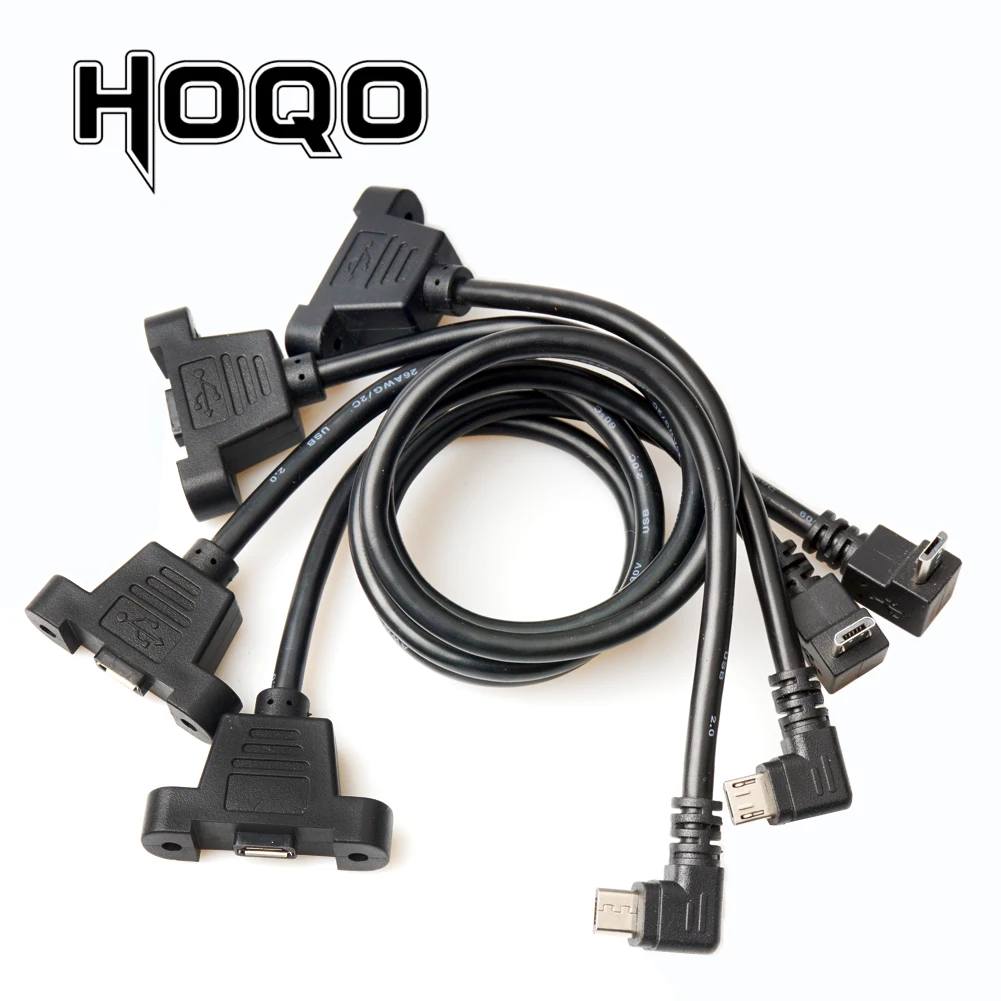 5 контактный панельный кронштейн Micro USB штекер 2 0 к удлинительному кабелю мама с
