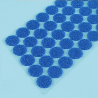 10mm Blue 50pcs 50 пар липучка самоклеющаяся velcros нейлоновые клейкие красочные самоклеящиеся точки крюк и петля точка наклейки крепежная лента липучками на 10/15/20 мм - Цвет: 10mm Blue 50pcs