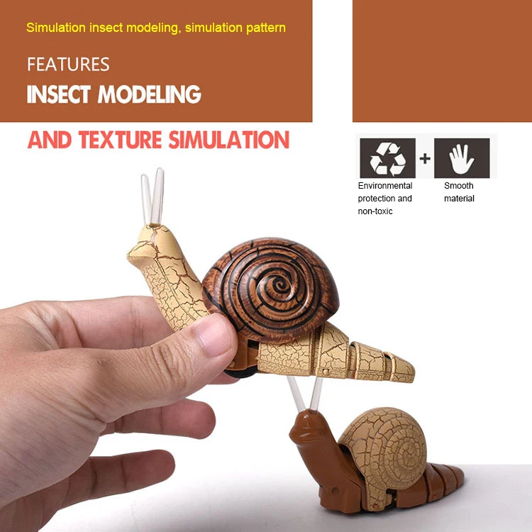 

Infrared Remote Control Strange New Product Infrared Remote Control Small Snail Lamp With Light Electric Insect Model Toy