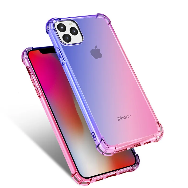 Новый градиентный Прозрачный чехол для мобильного телефона iPhone 11 X XS XR XSmax 8 7 6 6S PluS