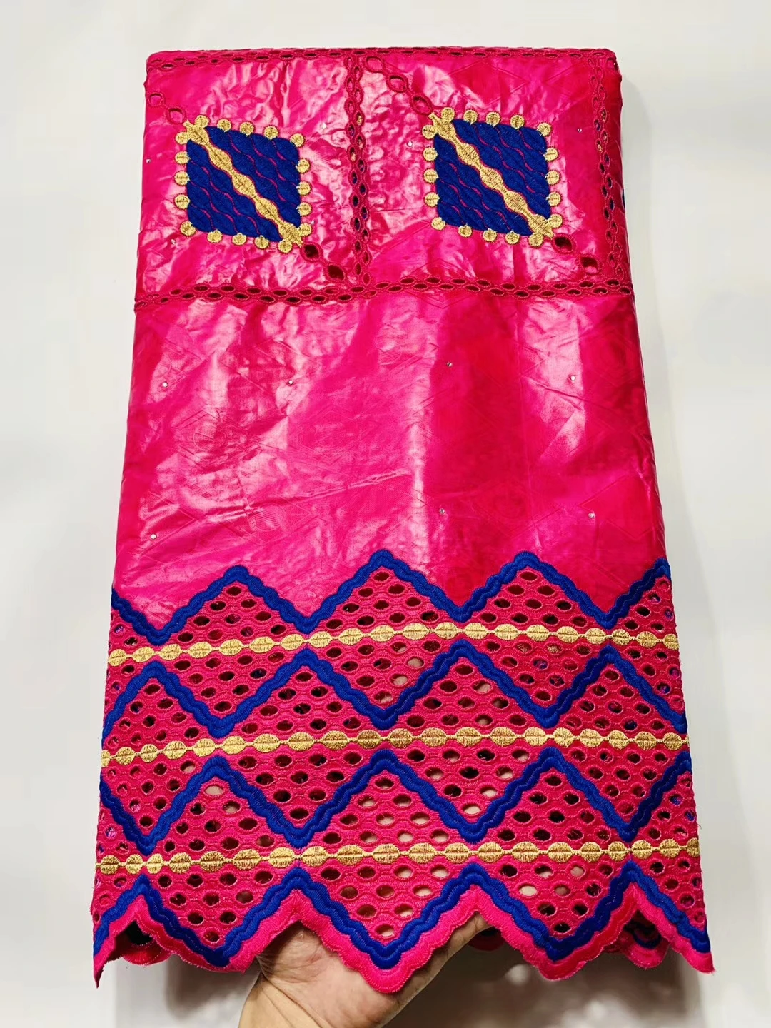 

XSB01 wholesale African Bazin Riche fabric,top quality embroidered cotton brocade fabric for fashion dress!