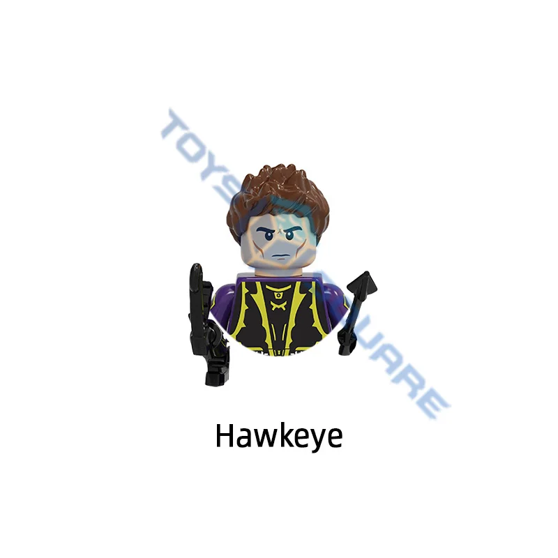 Строительные блоки: Железный человек Капитан Америка Дэдпул Hawkeye Халк ракета