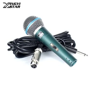 beta58a switch professional wired handheld dynamic mic vocal karaoke microphone system for beta 58a with 6 5mm jack audio line