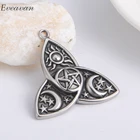EUEAVAN, 1 шт., самодельные аксессуары, Викка, солнце, звезда, луна, нержавеющая сталь, мужской кулон, викинги для ожерелья, ювелирных изделий