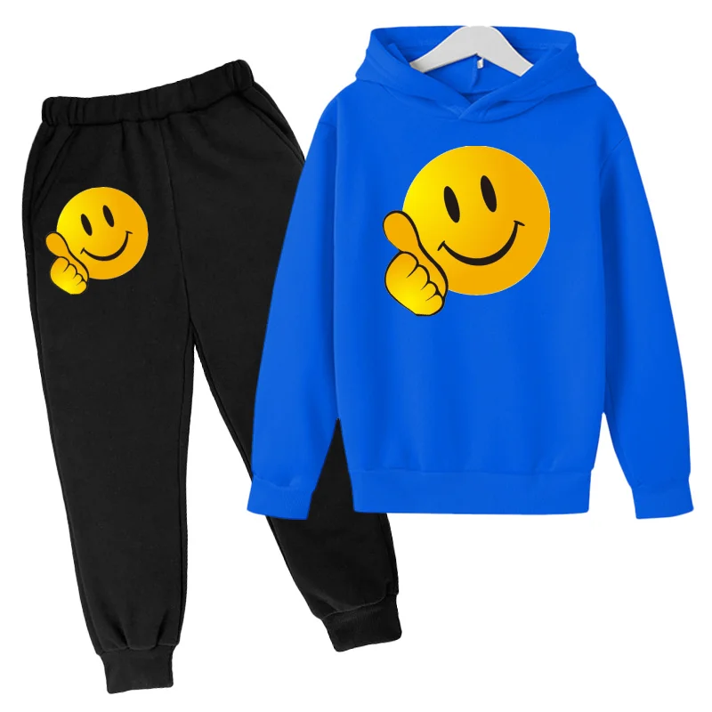 

Happy Good Mood Smiley Hapiness Smile Clothes Cartoon Hoodi Childrens Clothing Boys Hoodie Autumn Girls Kids Gift Casual Costume