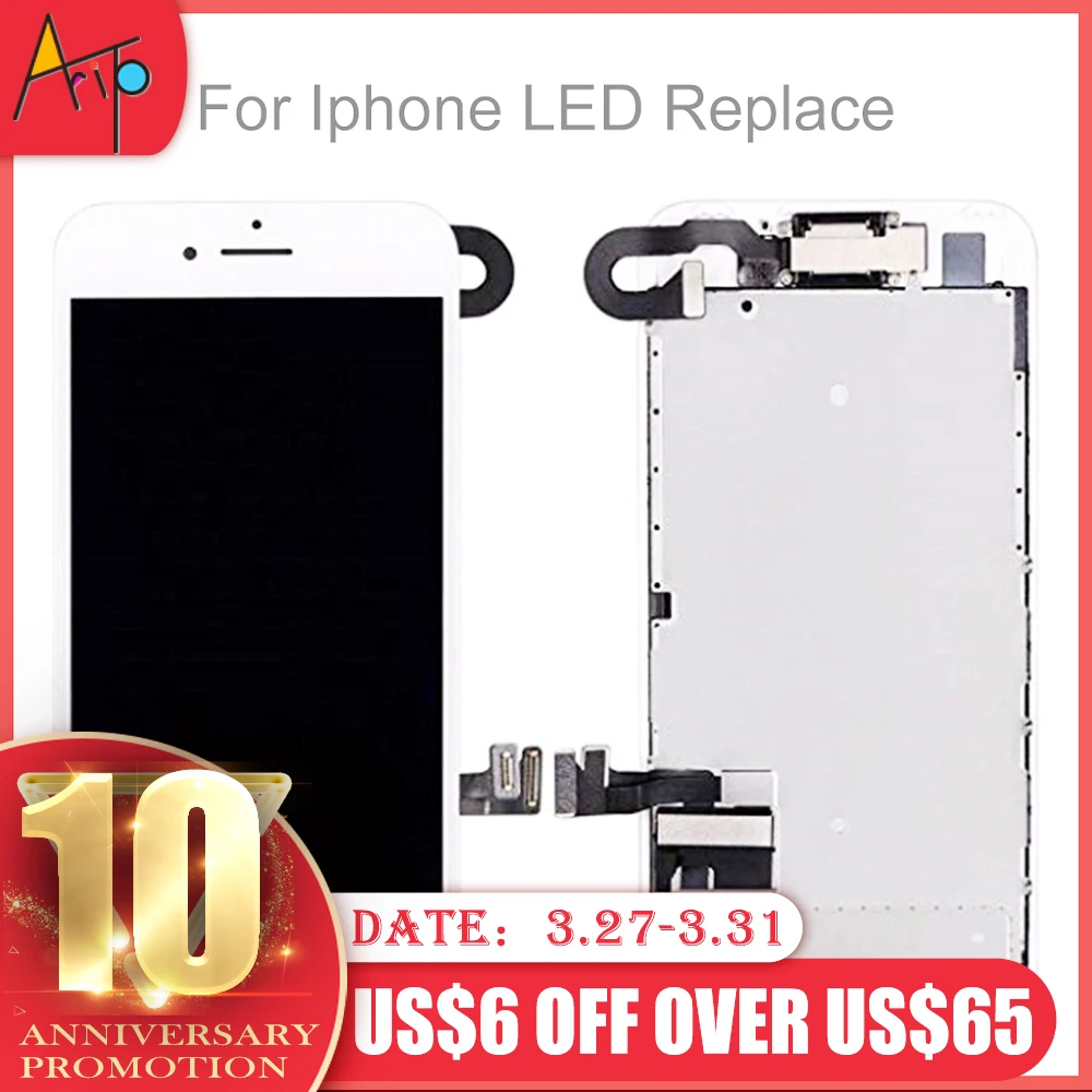 HD светодиодный экран для iPhone 6 6s Plus 6Plus 7 plus 8 ЖК-экран с 3D сенсорным экраном