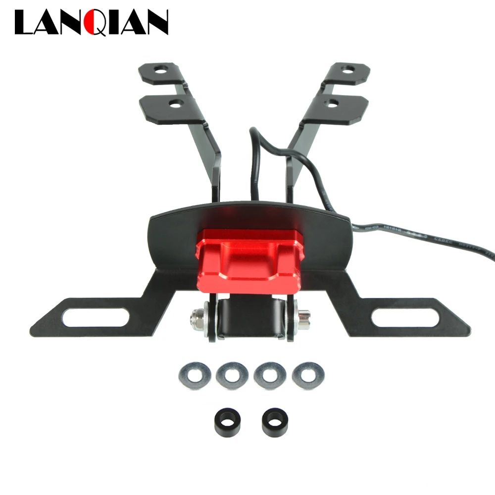 Кронштейн для номерного знака мотоцикла Yamaha TMAX 530 со светодиодной подсветкой