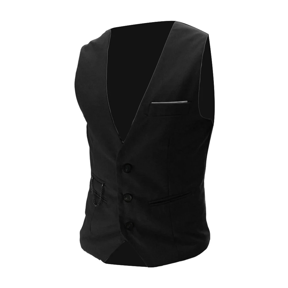 M-5XL, новинка, костюм, жилет для мужчин, S-liming Fit, мужские официальные жилеты, жилет, Повседневный, без рукавов, пиджак, Деловой, офисный, свадебный жилет
