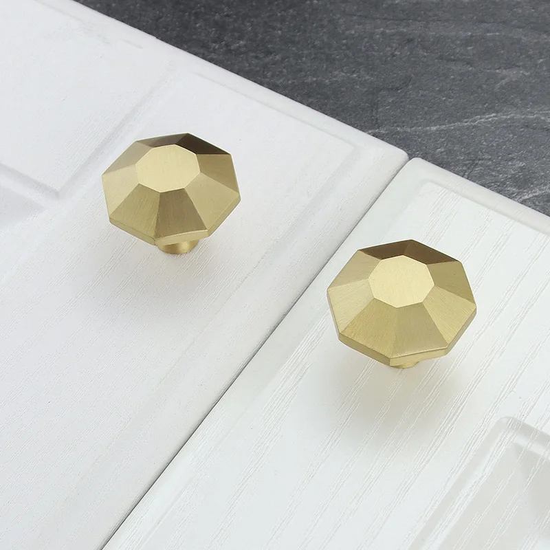 Однотонные латунные ручки для кухонных шкафов винтажные и комодов | Обустройство