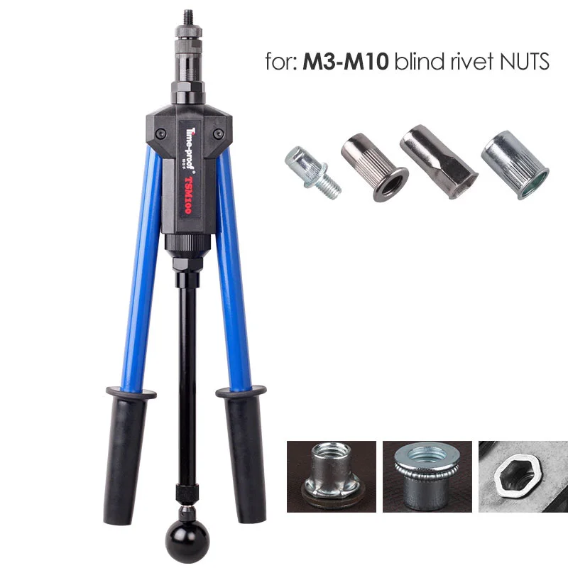 M3-M10 ручной вытяжная Заклепка гайка пистолет инструмент настройки оправки 485 мм/19
