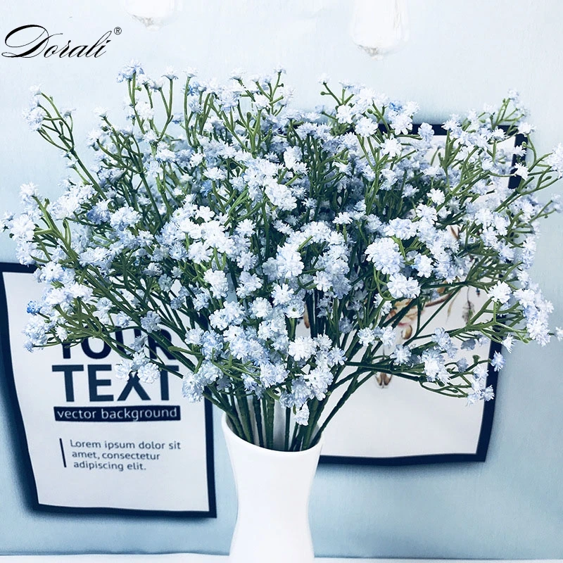 1 шт. белый цветок дыхания Искусственные Поддельные Gypsophila DIY Цветочные букеты