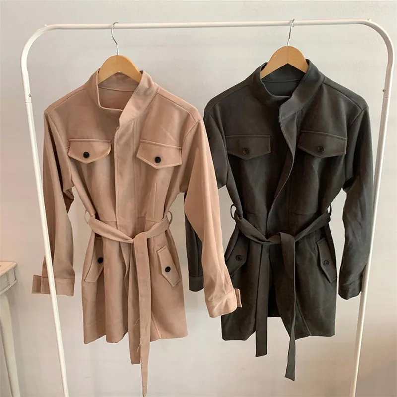 Женская длинная куртка-карго Alien Kitty Повседневная элегантная нежная офисная