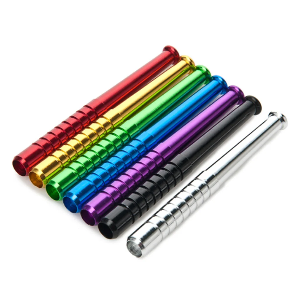 

200pcs/lot Wholesale Smoking Pipes Tool Cigarette Herb Smoke Accessories Baseball Shape Metal Pipe Length 55mm Tobacco
