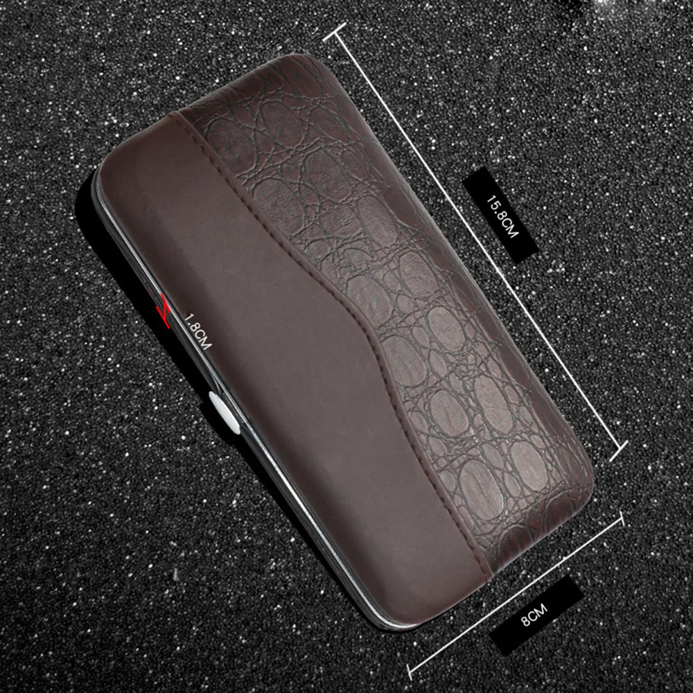 

12 Pcs/set Nail Art Manicure Tools Set Nails Clipper Scissors Tweezer Knife Manicure Sets Stone Pattern Case For Nail Care