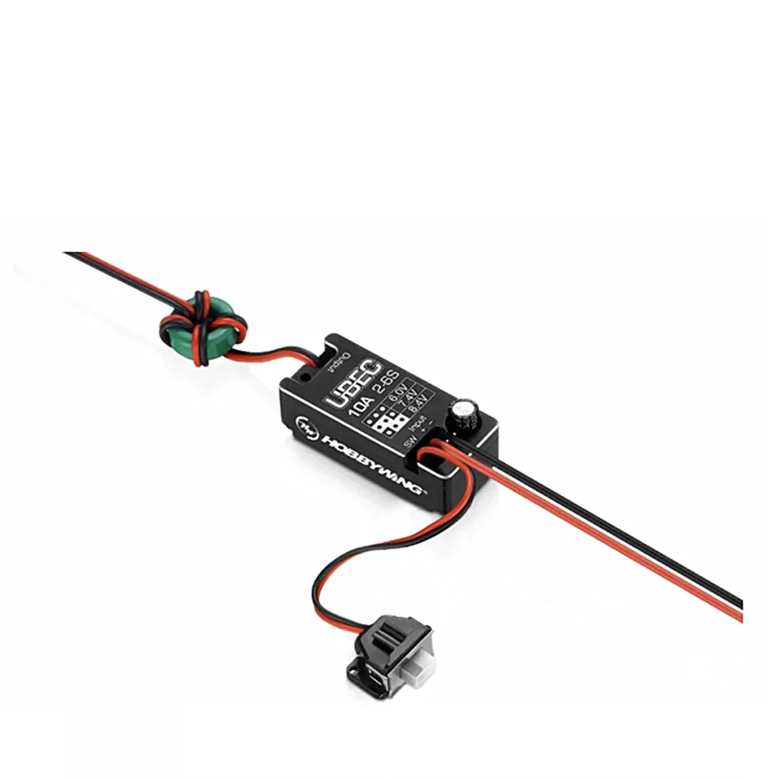 

Модуль Hobbywing 10A 2-6S UBEC UBEC-10A, внешний коммутационный модуль DC-DC, регулятор для радиоуправляемых автомобильных аксессуаров