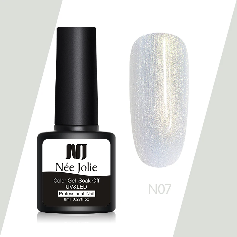 N07 Набор гель-лаков NEE JOLIE UV Vernis полуперманентный праймер верхнее покрытие 8 мл Гель-лак для ногтей маникюр Гель-лаки для ногтей - Цвет: N07