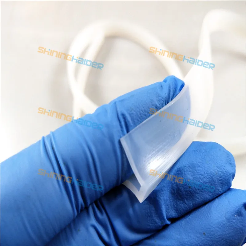 Длина 1 метр Прозрачная силиконовая резина U полоса типа прозрачная