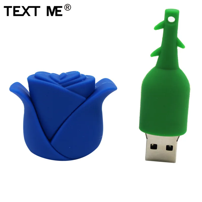 Напиши мне 64 ГБ, capcacity Роза Стиль usb флэш-накопитель usb 2,0 4 ГБ 8 ГБ 16 ГБ оперативной памяти, 32 Гб встроенной памяти, флешка, подарок даете девушке