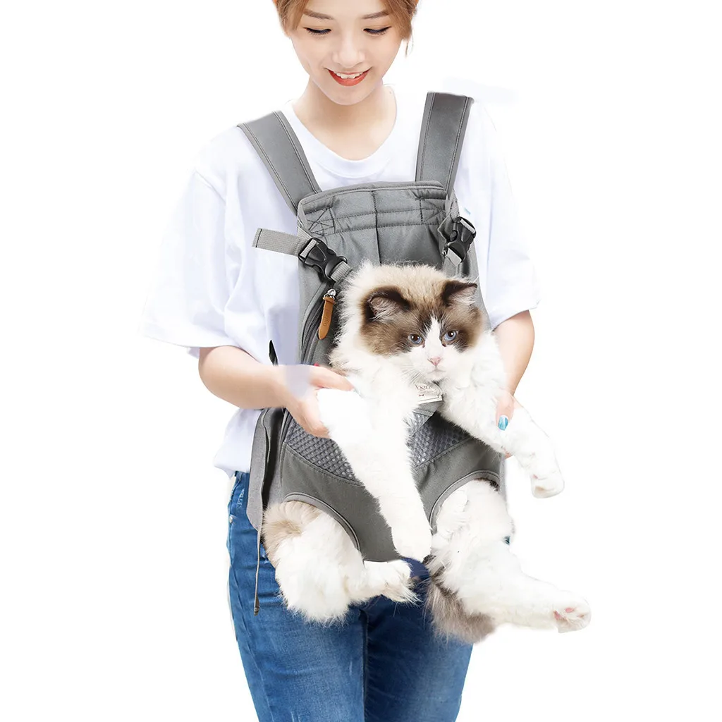 Outdoor Pet Dog Carrier Bag Pet Dog Front Bag Out Travel Double Shoulder Portable Travel Backpack Dogs Cat Accessories Sling Bag