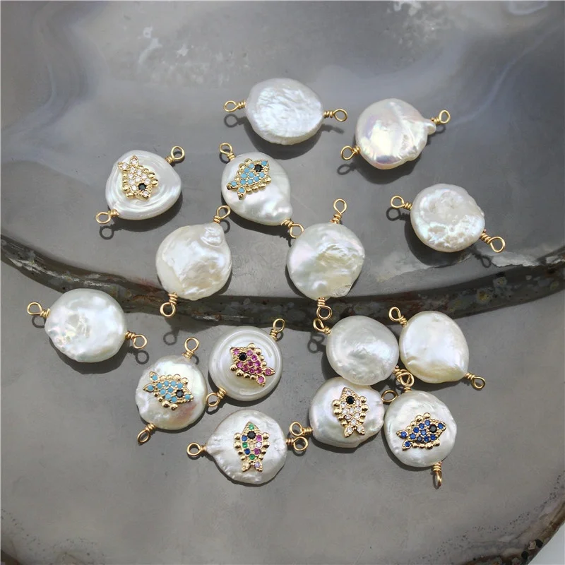 10-20 мм 15 шт./лот модные рыбки cz Шарм жемчужные украшения Циркон соединитель