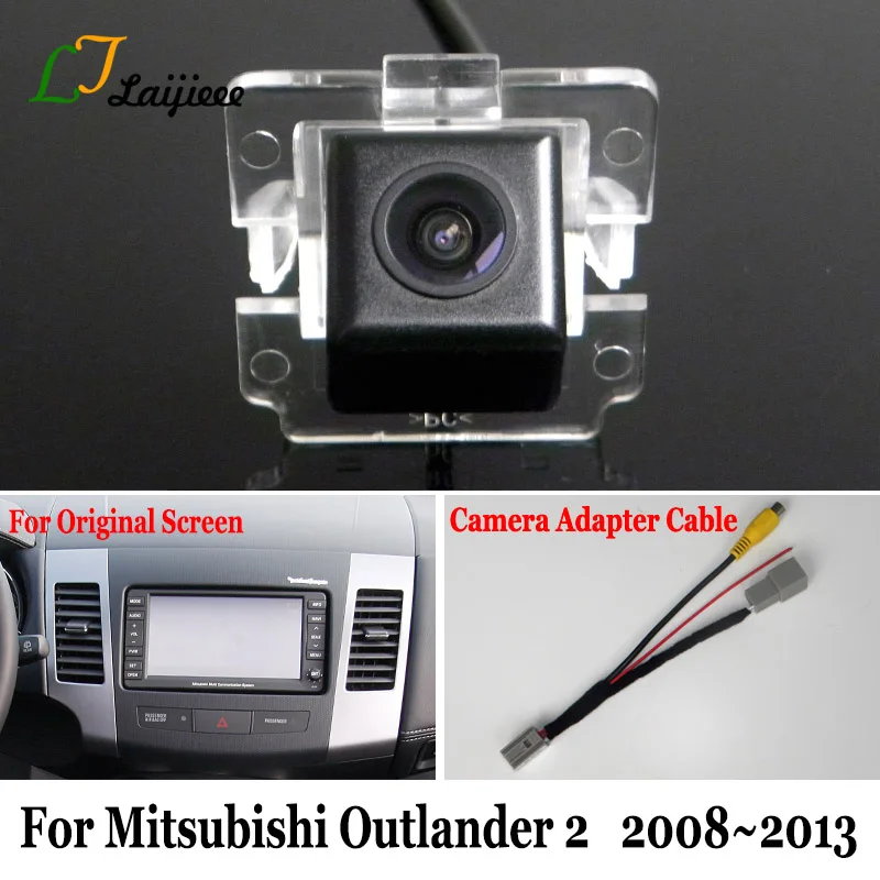 Камера заднего вида для Mitsubishi Outlander 2 CW ZG ZH 2008 ~ 2013 HD Кабель адаптер совместимый с oem