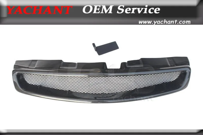 Углеродное волокно CF передняя решетка подходит для 2003 2007 G35 2D Coupe JDM СТИЛЬ сетки|grill