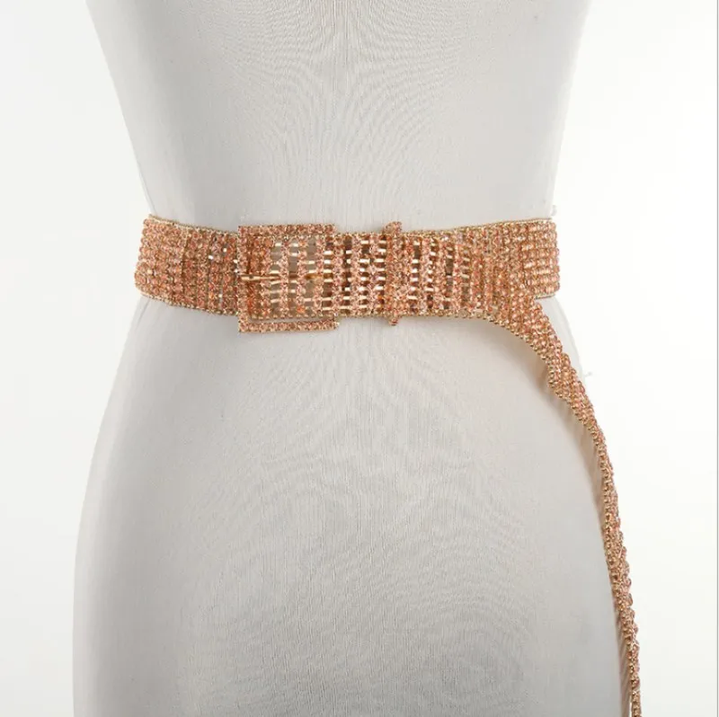 Новинка в европейском и американском стиле роскошный женский пояс восемь рядов