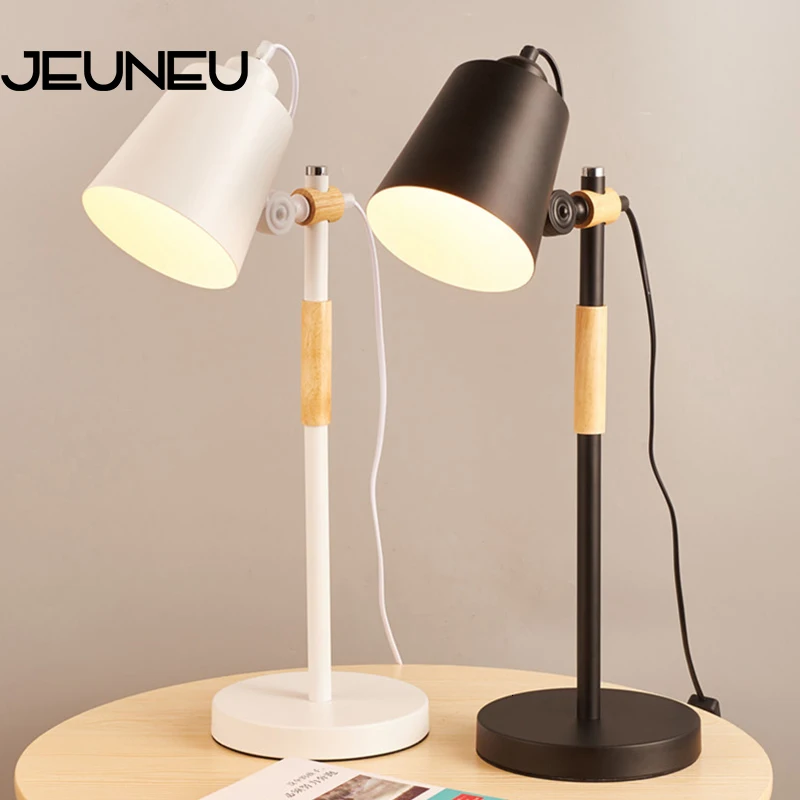 Настольная лампа E27 современная Скандинавская простая регулируемая из железного